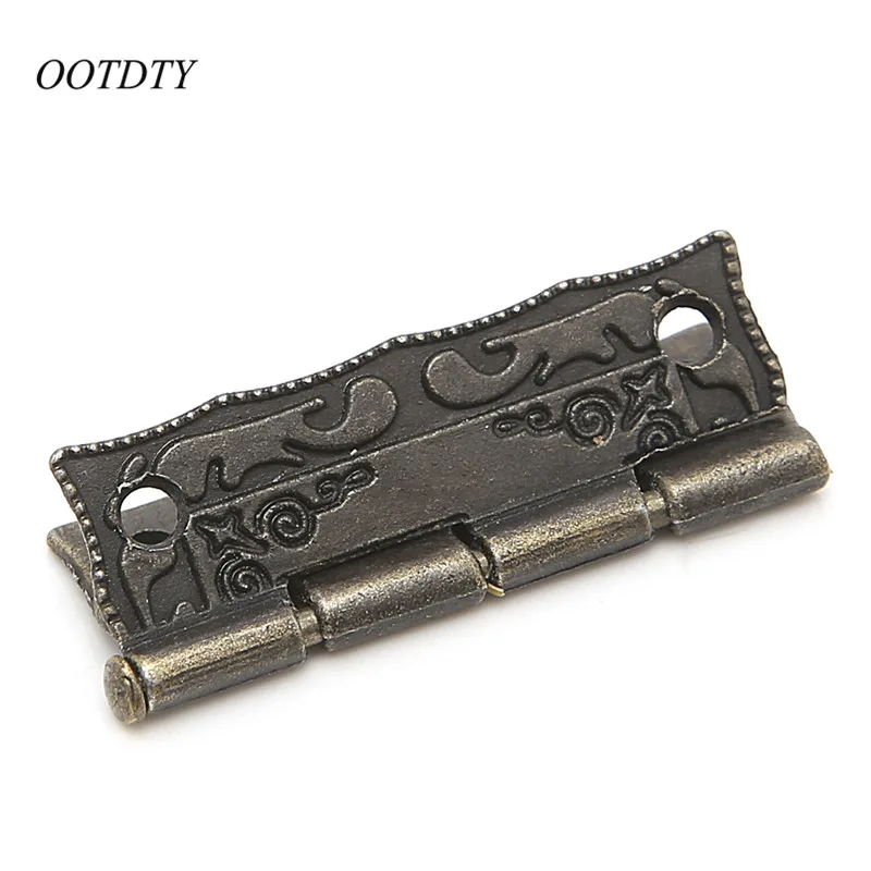 OOTDTY 35x28mm старинный Бронзовый шкаф шарниры аксессуары для мебели дверные петли