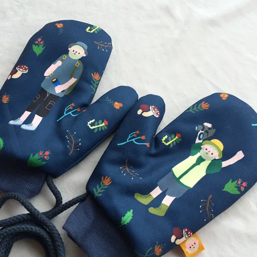 Новейшие зимние теплые женские варежки из плотного бархата перчатки в стиле