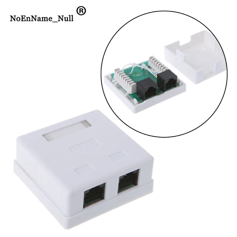 Сетевой разъем Cat6 настенный блок сопряжения RJ45 с 2 портами|Компьютерные кабели и