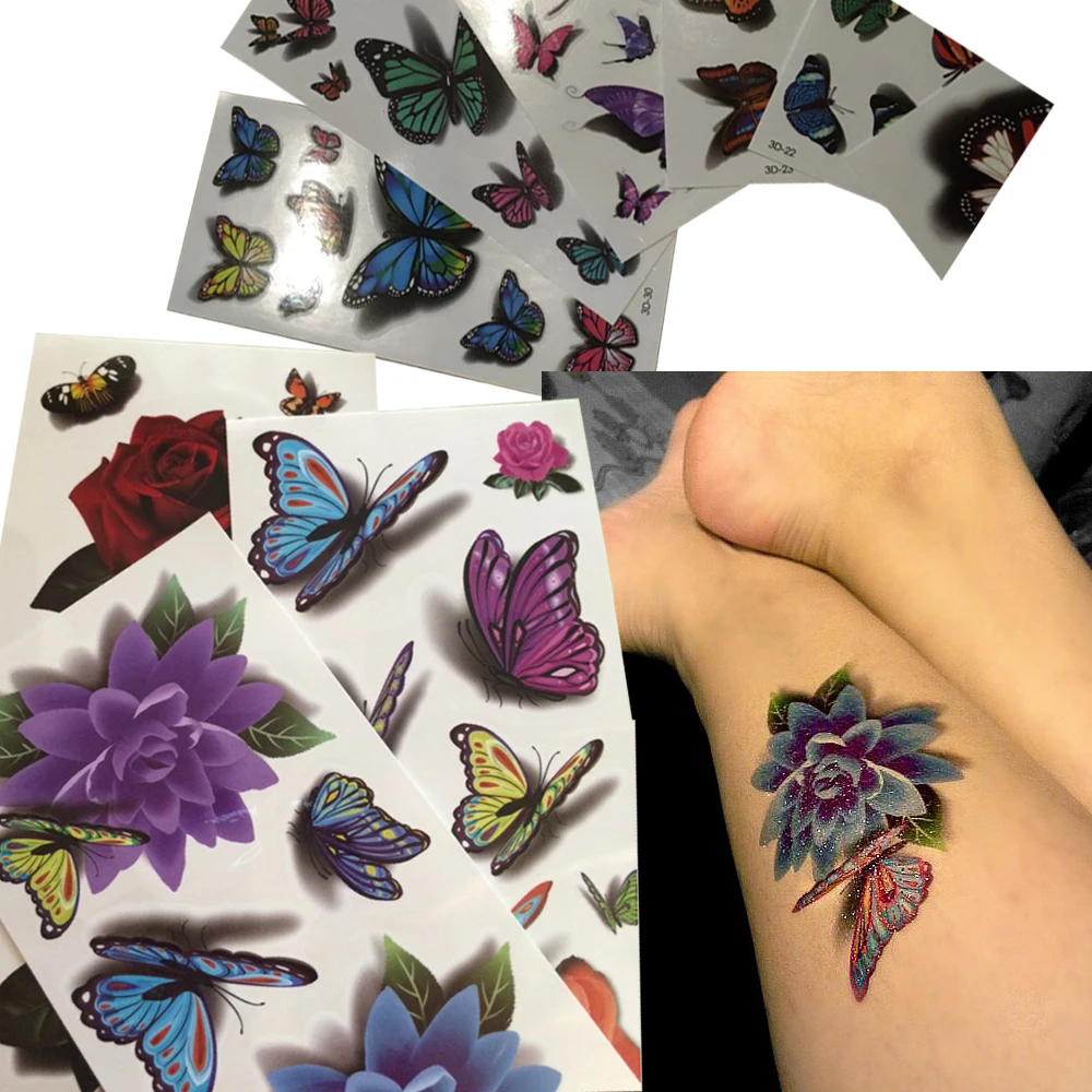 36 листов/партия Красивые боди-арт Красота Макияж крутые водонепроницаемые