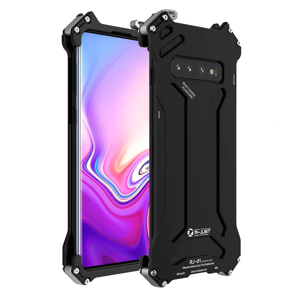 

Original R-JUST Gundam Metal Case For Samsung Galaxy s10 Armor Anti-Knock Aluminum Phone Cases For Samsung s10e s10 plus case