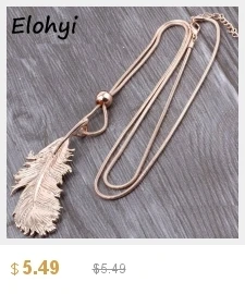Eloyhi Boho полый пентаграмма Для женщин панк даного кулон длинной цепи Цепочки и ожерелья цепь свитера для Для женщин Цепочки и ожерелья и кулоны ювелирные изделия