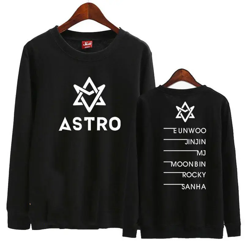 Allkpoper KPOP ASTRO толстовки с капюшоном с буквенным принтом свитшоты Пара Толстовка Harajuku корейский спортивный костюм EUNWOO джемпер JINJIN MJ MOONBIN