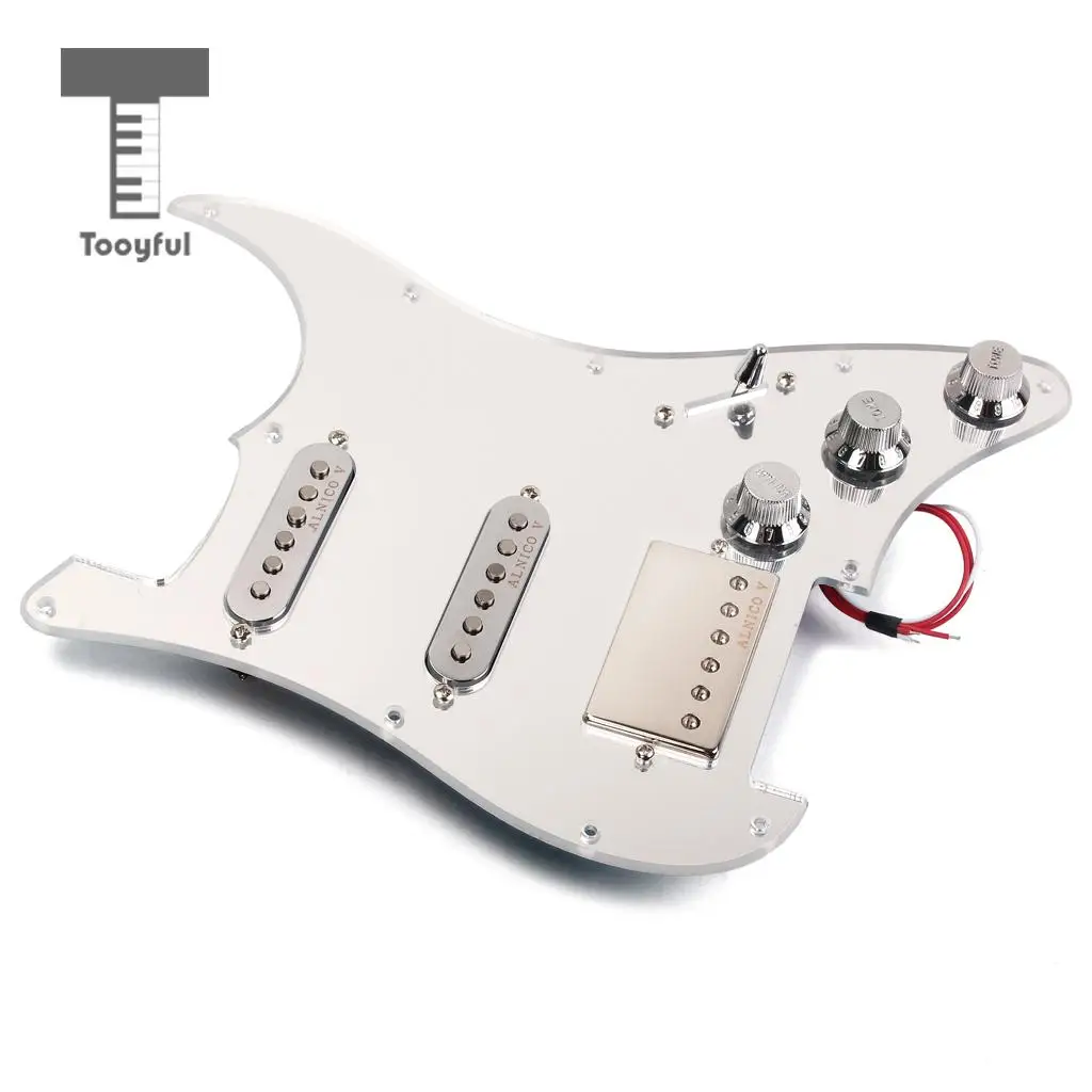 Tooyful SSH загружен Prewired Pickguard набор хамбакеров для Strat ST электрогитары