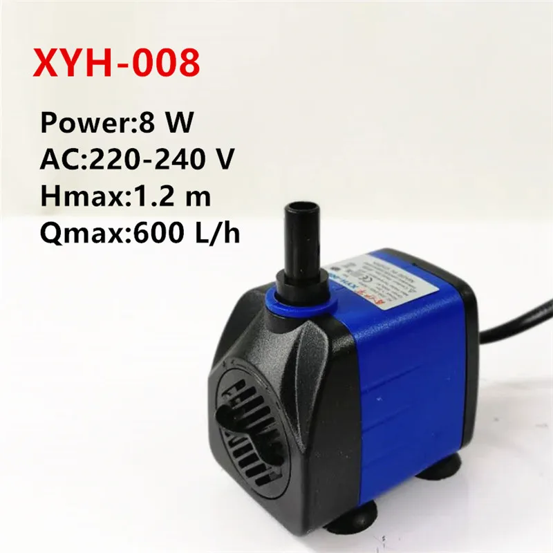 3/4/7/8/15W 220V Ультра-тихий погружной водяной насос фонтана фильтр фонтан аквариумный водяной насос воздуха садок для рыбы