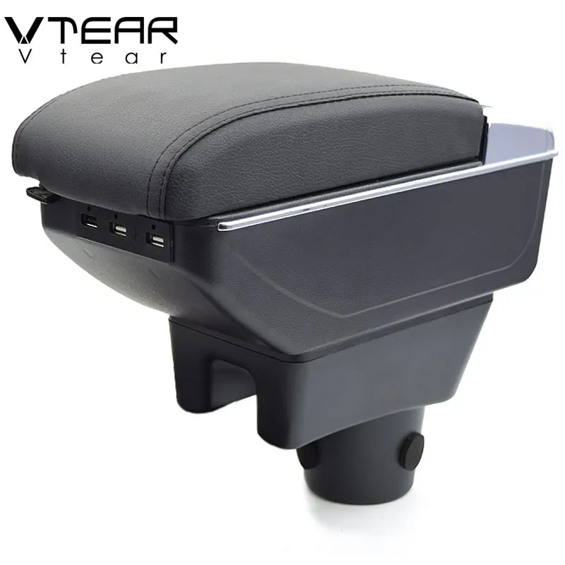 Подлокотник Vtear для mitsubishi Attrage Mirage аксессуары подлокотник автомобиля кожаный с usb
