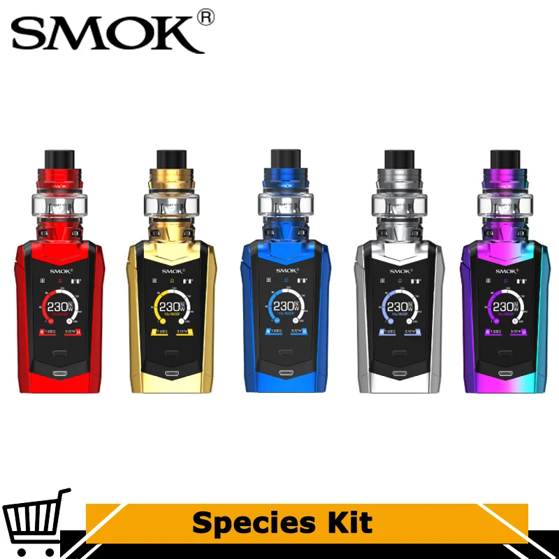 Оригинальный набор видов SMOK 230 Вт модельная коробка для Vape с 5 мл TFV8 Baby V2 Tank