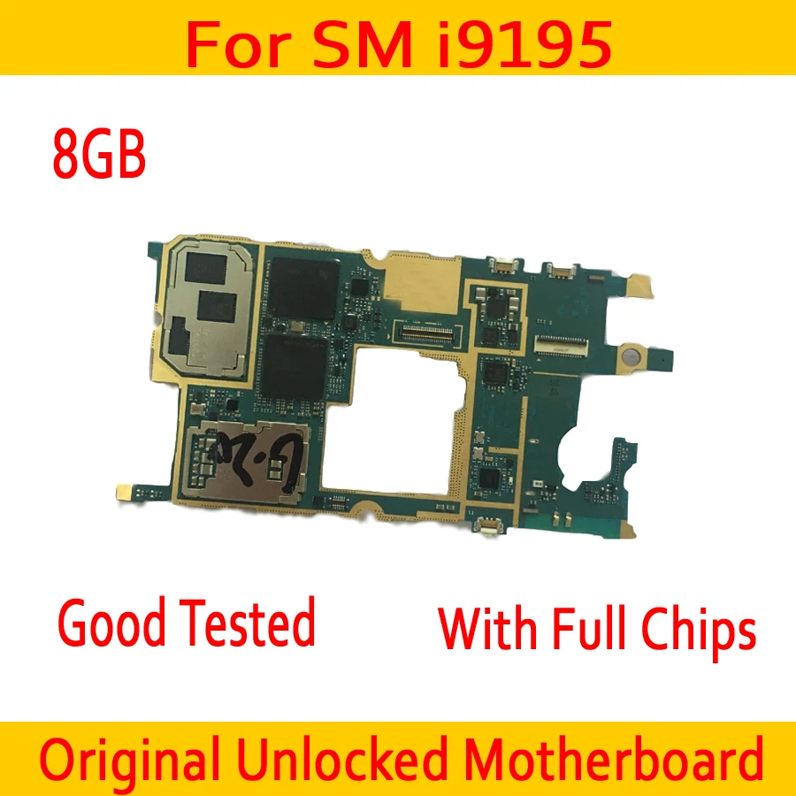 Оригинальная материнская плата для Samsung Galaxy S4 Mini i9195 системная с чипами 100%