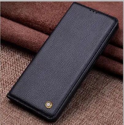 Черный Роскошный Флип из натуральной кожи для Xiaomi mi 9 T Pro кожаный чехол для телефона для Xiaomi mi 9 T Pro противоударные телефонные чехлы mi 9 T - Цвет: Черный