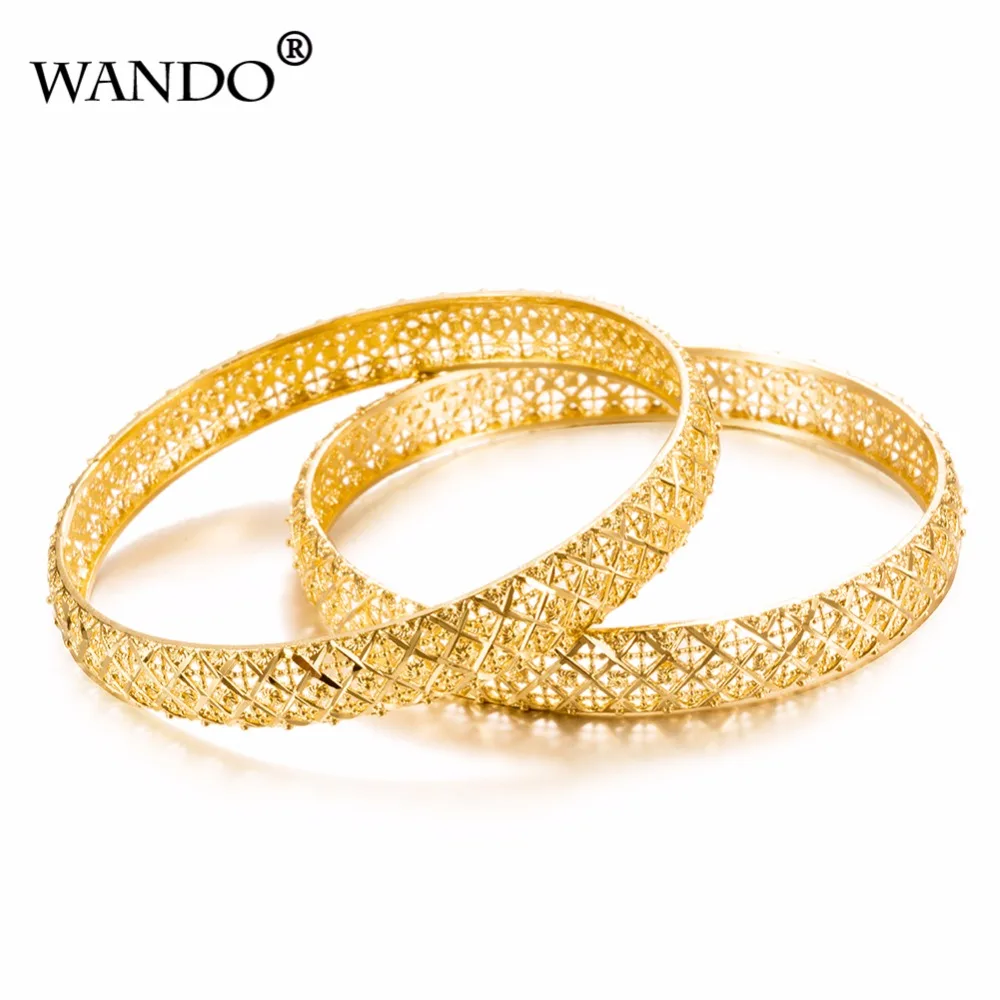 WANDO 1 шт. роскошные эфиопские браслеты для женщин цвет золото Ранняя Этническая
