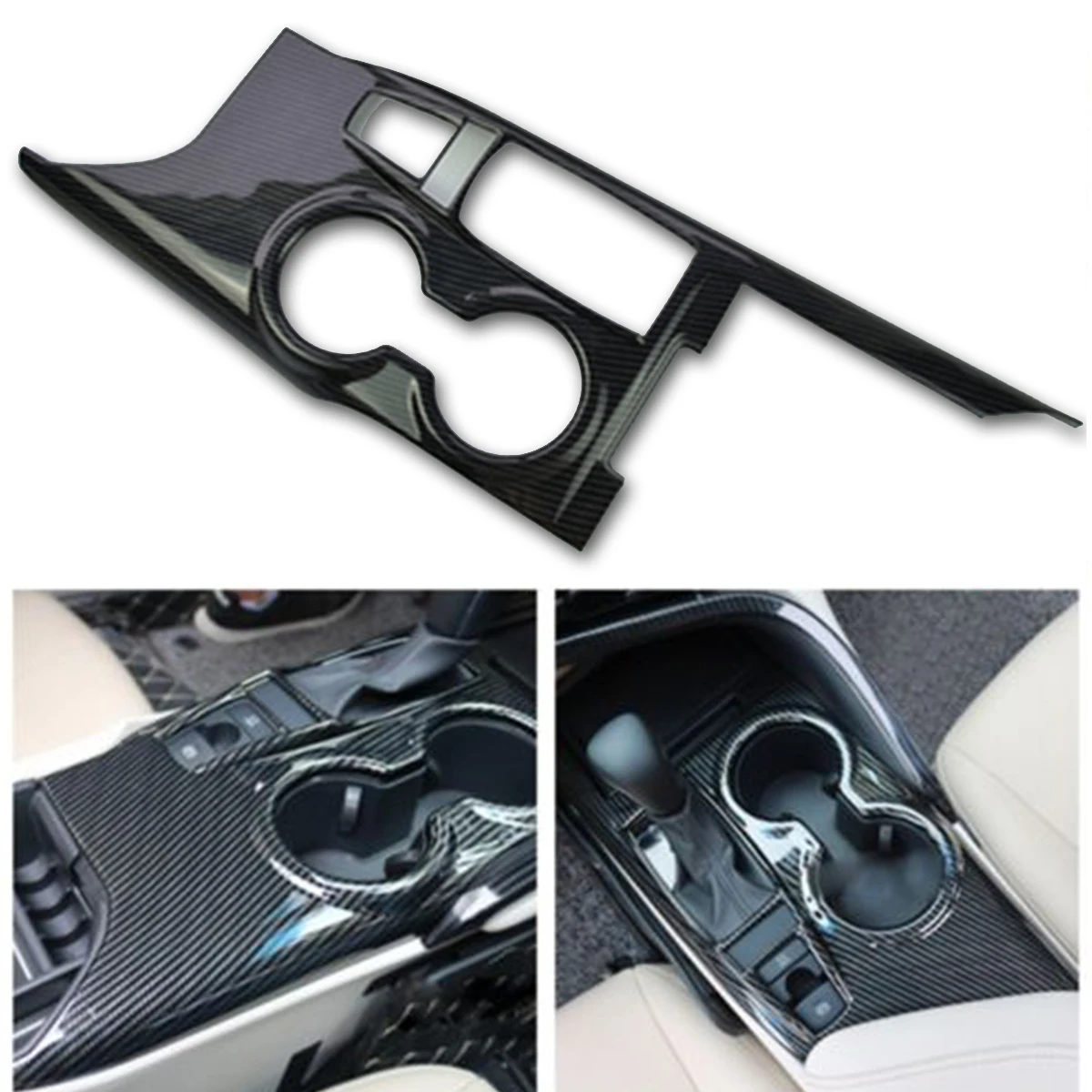 

Trim For Toyota Camry 2018 ABS Carbon Fiber Style Interior Center Console Gear Shift Box Panel Cover Decorative Car Accessories