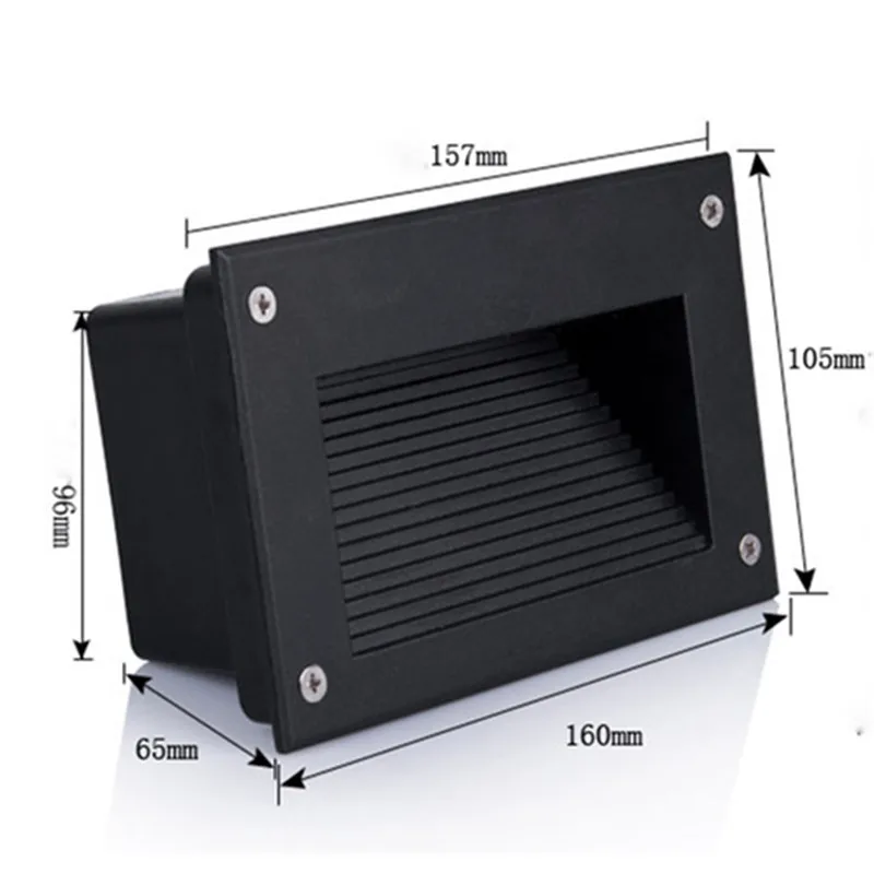 Светодиодный подземные лампы 3W Уличные пейзажные лестничное освещение светодиодный шаг фонари Звездная