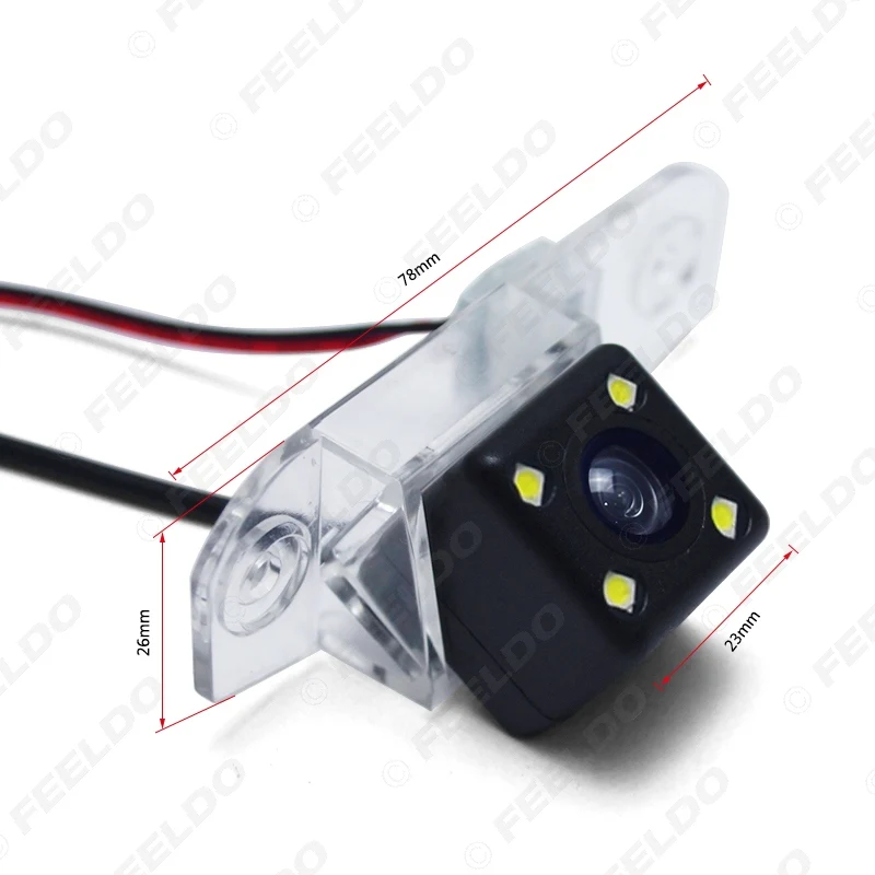 FEELDO 1PC Car Rear View Camera With 4-LED light For Volvo C70 I II V70 III XC70 Parking Backup Kit #FD-5444 | Автомобили и