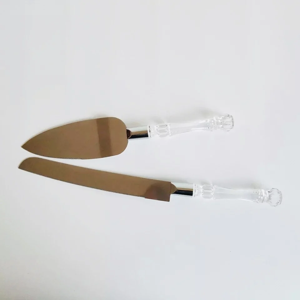 

1Set rustic Cake Knife and Server Set Vintage Wedding Birthday Decoration Mariage Wedding party Favors Gifts