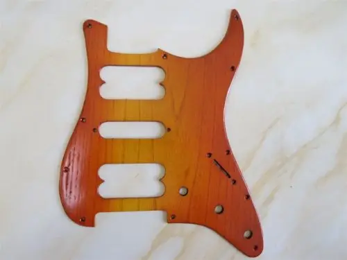 

1PCS solid Ailanthus wood STRAT GUITAR HSH Pickguard #3145