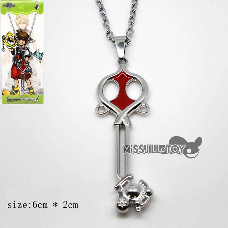 Высокое качество серия Kingdom Hearts ожерелье кулон металлический брелок ювелирные