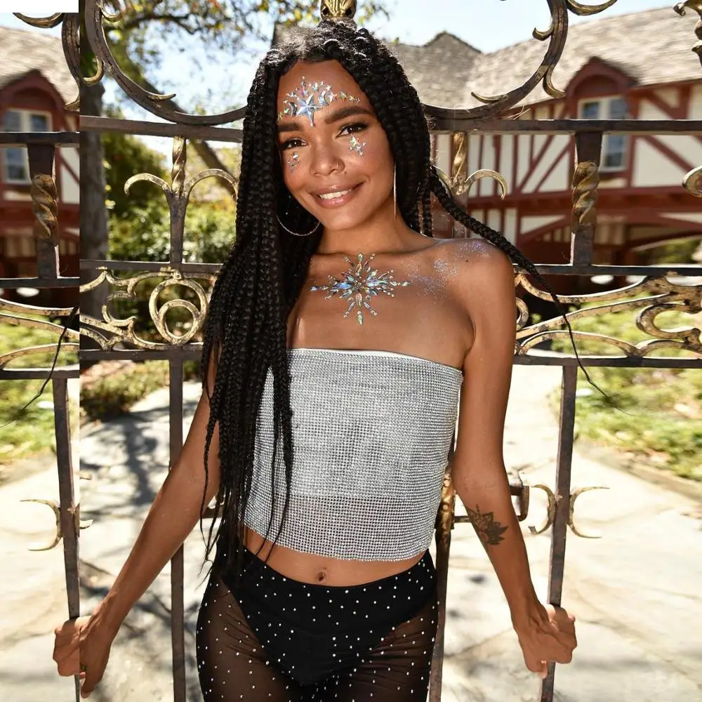 Женский сексуальный укороченный топ с открытой спиной блестящий золотой