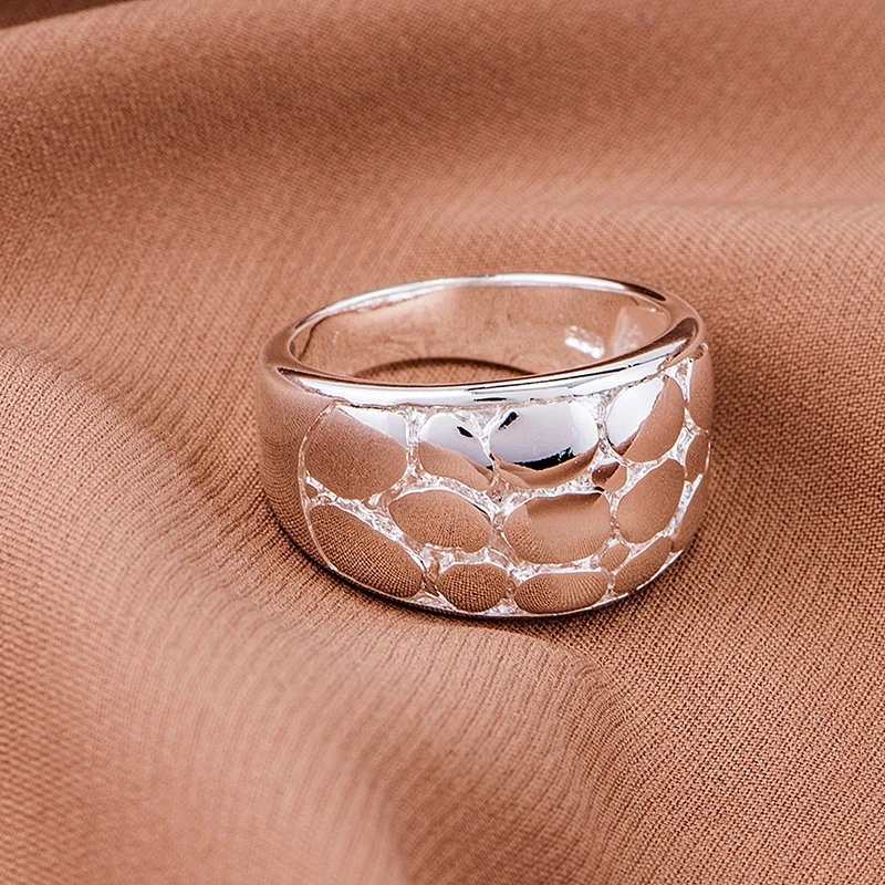 Оптовая продажа серебряных колец посеребренные модные ювелирные изделия
