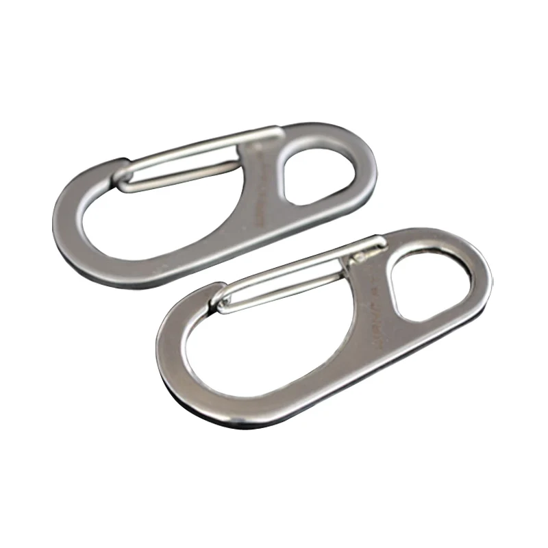 8 word buckle stainless steel multi-function composite elastic hanging hook accessories key ring fast s | Спорт и развлечения