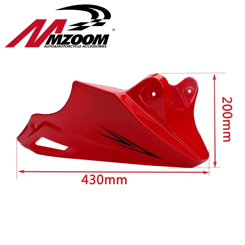For Honda MSX 125 2013 Black Red Engine Protector Guard Cover Under Cowl Lowered Low Shrouds Fairing Belly Pan - Цвет: red