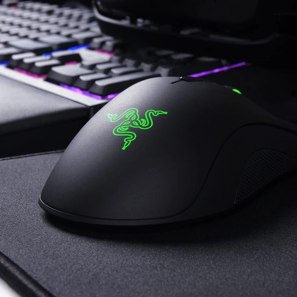 Проводная игровая мышь razer DeathAdder Elite с оптическим сенсором 16000 dpi, 7 автономных программируемых кнопок, эргономичный дизайн