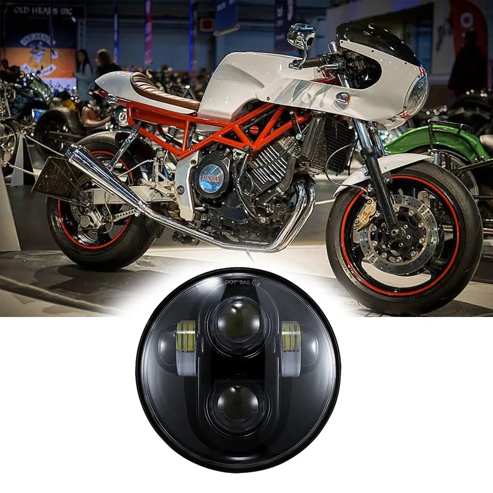 Для Harley 5 3/4 &quotмотоцикл H4 Фары 75 дюймов фары для Davidson мото проектор DRL| |