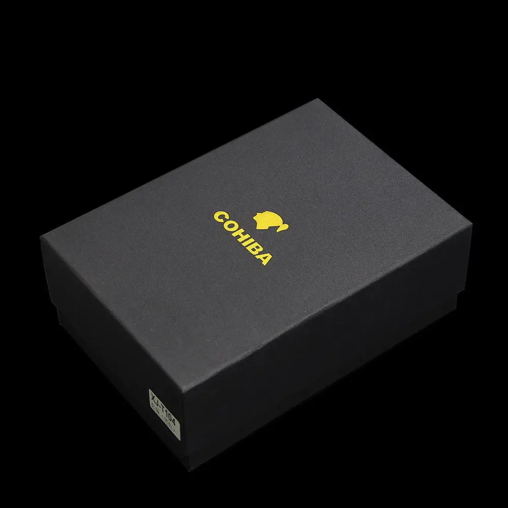 COHIBA 3 вида цветов прикуриватель для сигар кожаный кедровый чехол с увлажнителем