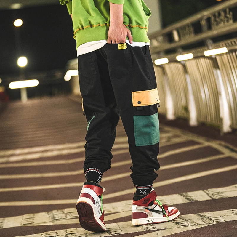 2018 мужские хлопковые повседневные брюки в японском стиле с камуфляжным принтом