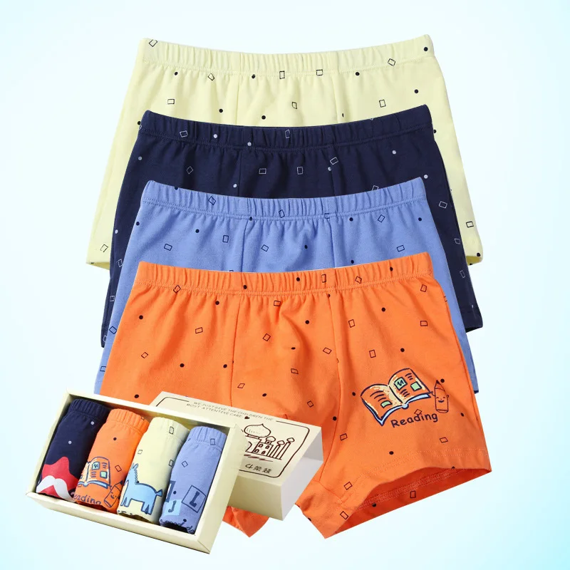 4 шт./коробка хлопковые шорты для мальчиков и девочек | Мать ребенок