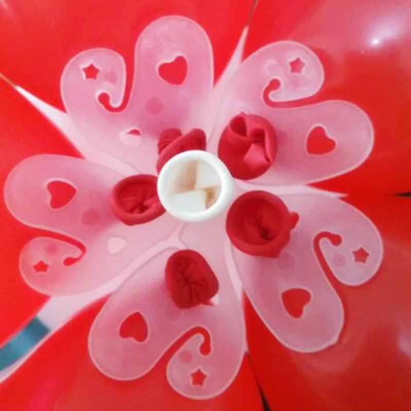 20 шт./лот воздушные шары в форме цветка зажим из фольги латексные надувные