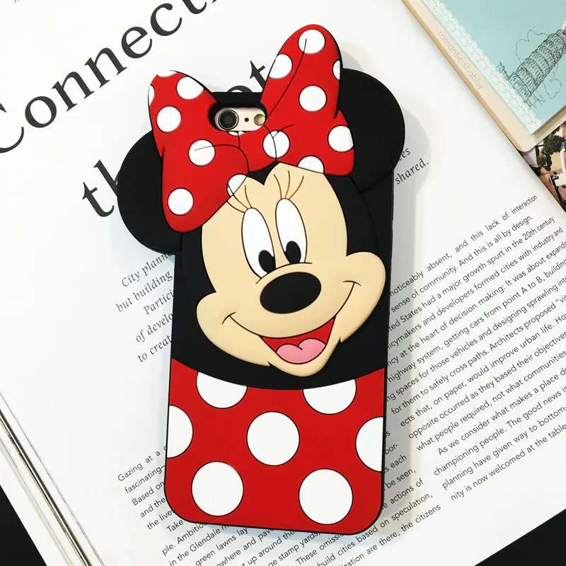 Силиконовый чехол с Минни для телефона для Apple iPhone 7 Plus 8 5 5S Fundas для iPhone X 6 6s plus Coque для iPhone XsMax XR TPU 7 Plus