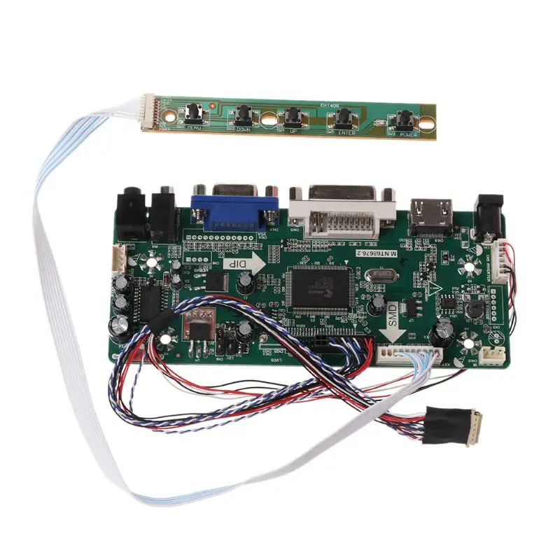 

Controller Board LCD HDMI-compatible DVI VGA Audio PC Module Driver DIY 15.6" Display B156XW02 1366X768 1ch 6/8-bit 40 Pin Panel