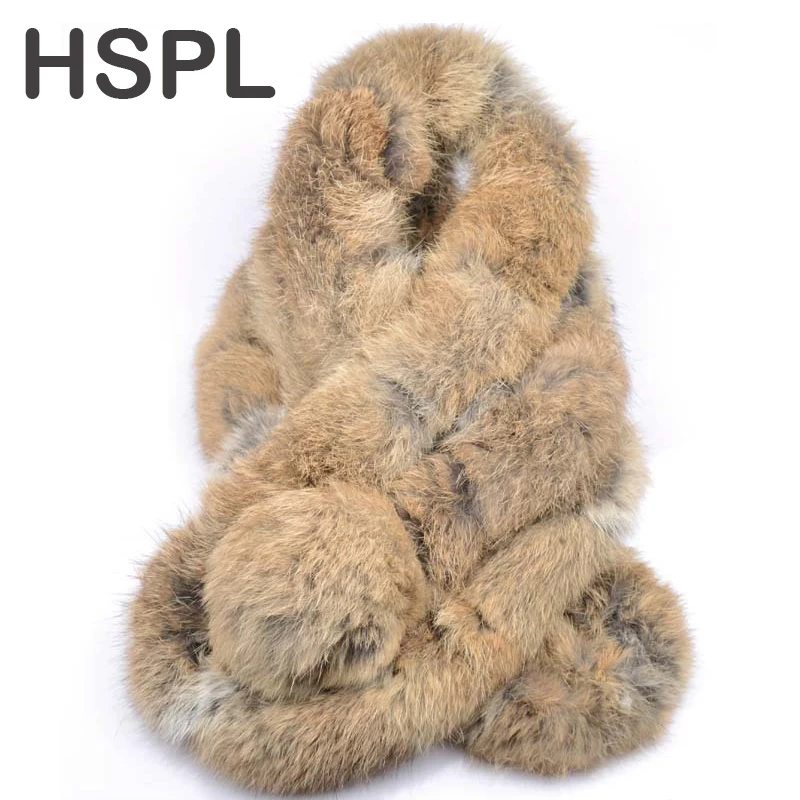 Шарф из натурального меха HSPL Осень зима 2017 шарф кролика с шарфом|rabbit scarf|fur scarfreal fur