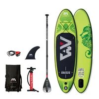 breeze 2 75m 12cm inflatable sand up sup paddle board with carry backpack air pump fin safety rope paddle