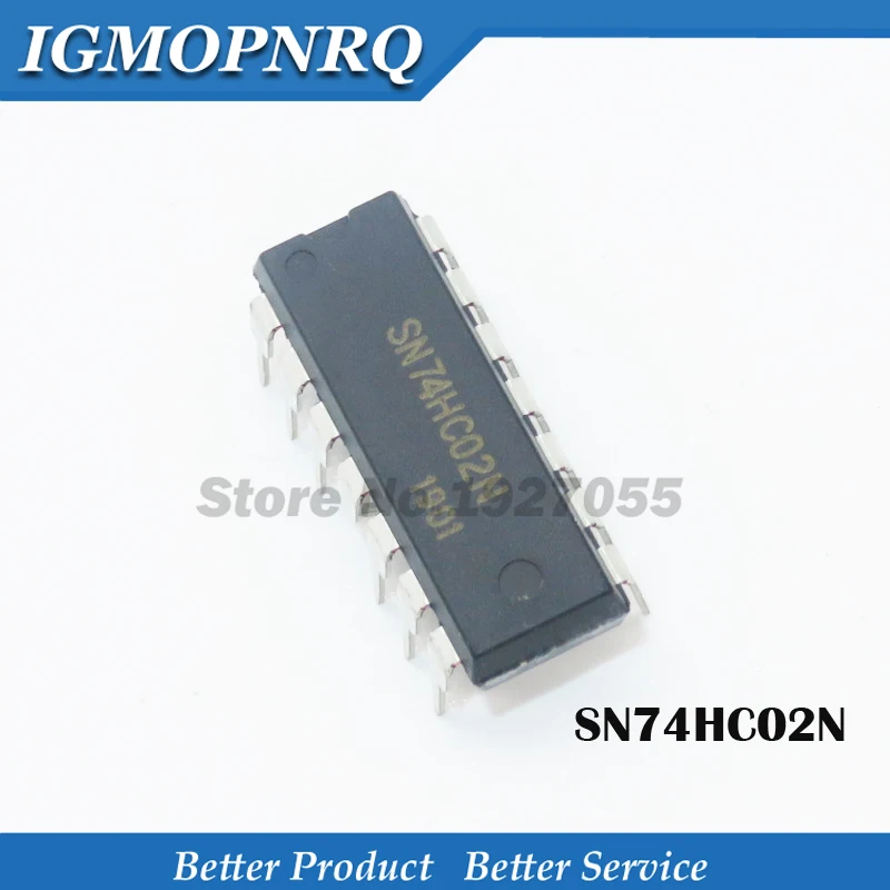 10 шт. 74HC02N DIP-14 SN74HC02 DIP 74HC02 DIP14 Новый | Электронные компоненты и принадлежности