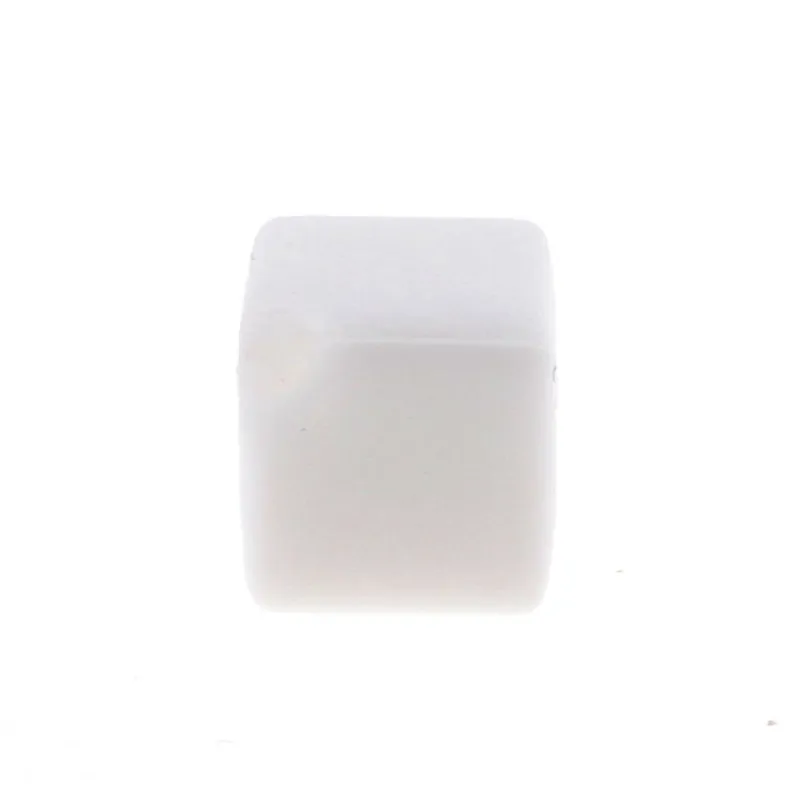 01 White 20 шт силиконовая форма для кубиков бусин 9 мм Bpa бесплатно Diy прорезывание зубов ожерелье Pulsera цепь Силиконовый грызунок бусина "Игральный кубик" для изготовления ювелирных изделий - Цвет: 01 White