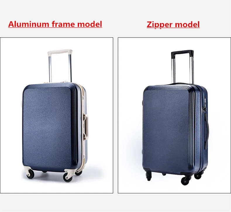 Чемодан с алюминиевой рамой Женская багажная коробка дорожный вализ чехол