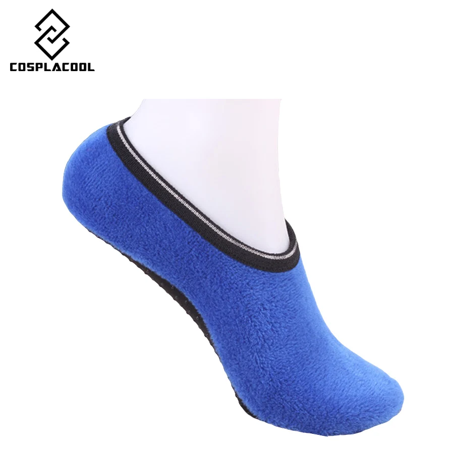[Cospacool] толстые теплые носки Женские однотонные Нескользящие домашние эластичные