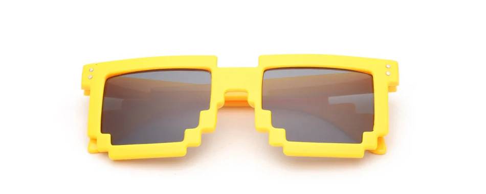 VRCHIC, дело с ним Thug Life Shades, солнцезащитные очки, безрамные, пиксель, унисекс, очки для мужчин и женщин, вечерние, мозаичные очки