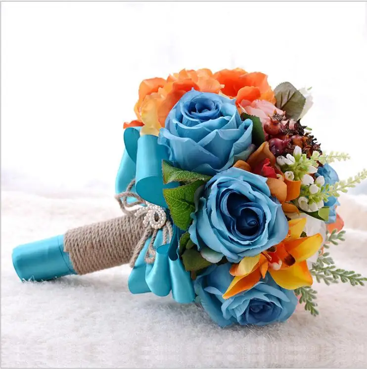 

Artificial Flower Bouquet Wedding Bouquet Handmade Succulent Plants Bridesmaid Wedding Bouquets D501