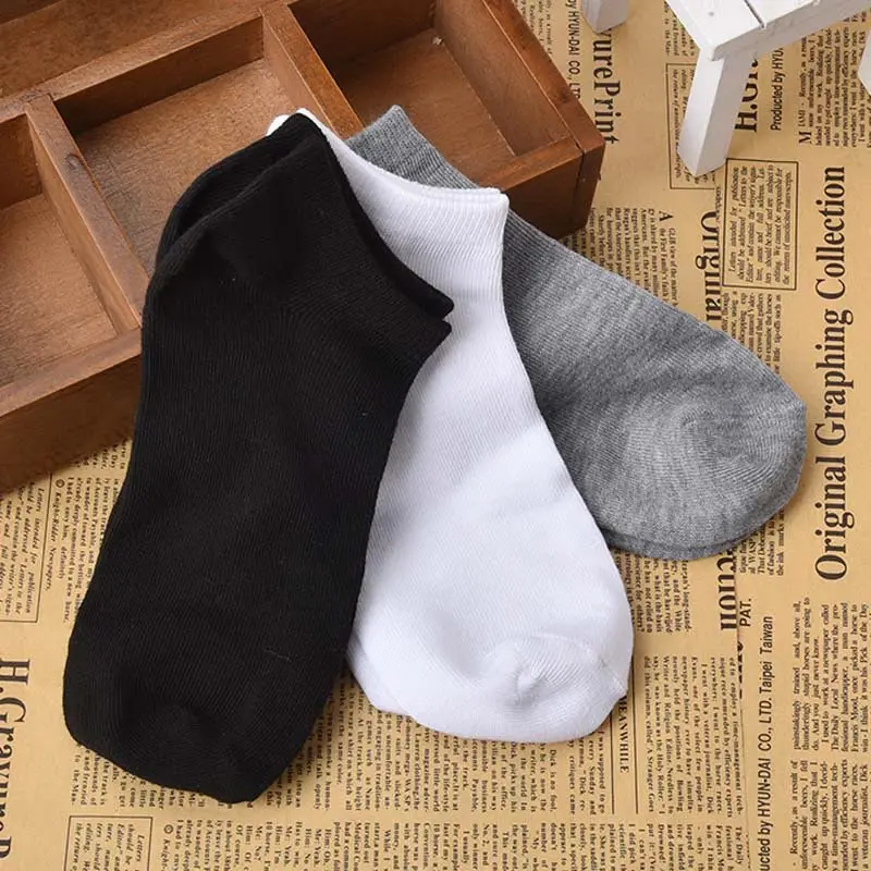 Носки-PFS-мужские носки сплошной цвет Невидимые спортивные #1835314 | Мужская одежда