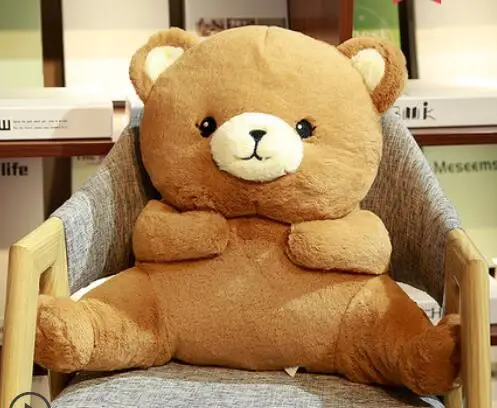 bear Candice guo милая плюшевая игрушка прекрасный мультфильм панда Хаски панда Медведь овечка мягкая подушка для поясницы День рождения Рождественский подарок - Color: bear