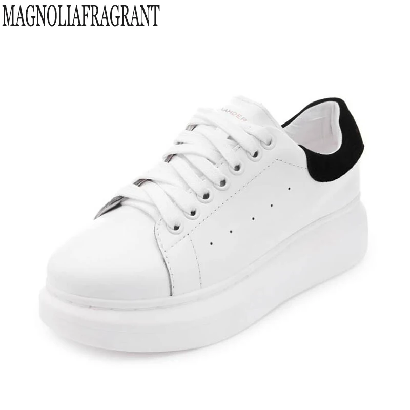 Новый 2019 весенне осенние дышащие удобные туфли Женская обувь на плоской подошве