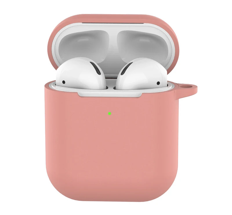 Мягкий силиконовый чехол для AirPods 2-ой противоударный чехол для Apple Air Pods 2 Чехол для наушников s Для Air Pods защитный чехол