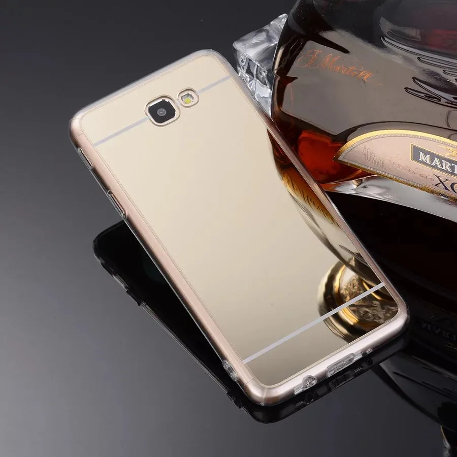 Зеркало ТПУ Мягкая Защитная крышка Чехлы для samsung Galaxy J7 премьер телефон оболочки