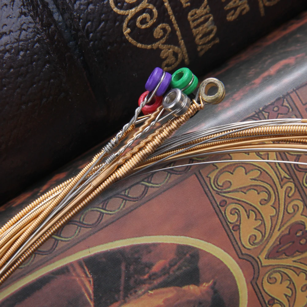 Новый ОПЫТ-16 Гитарной Струны Набор Бронза Материал Музыкальный Струнный