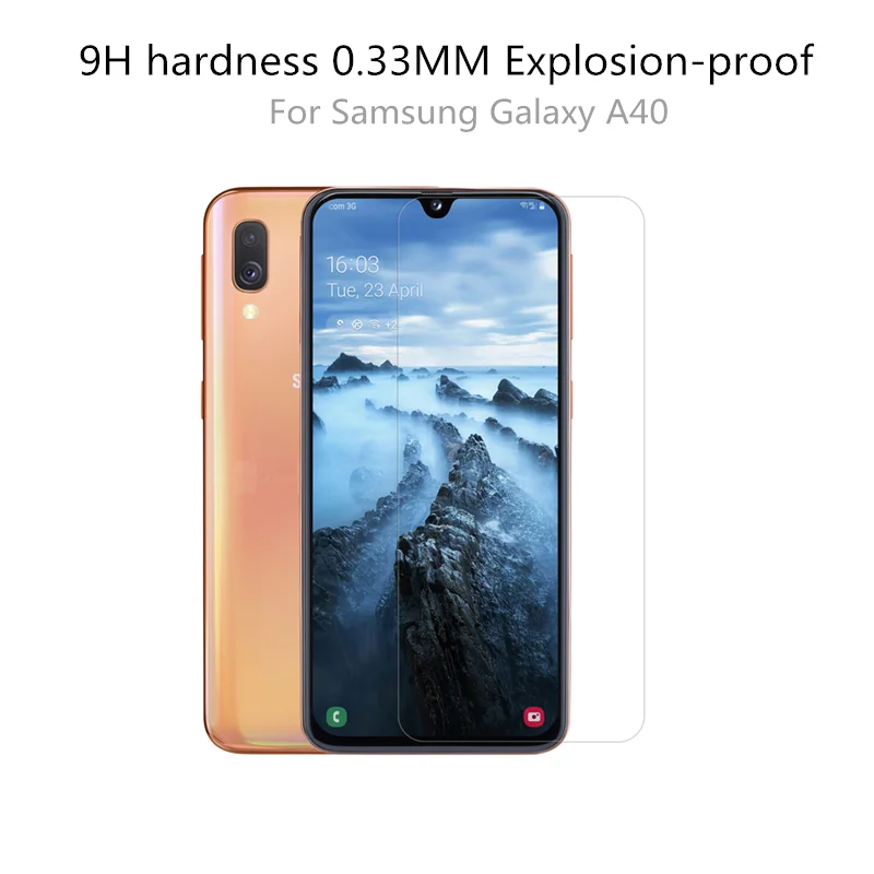 Для samsung Galaxy A40 9H 0 33 мм закаленное стекло Nillkin Amazing CP + анти защитное протектор