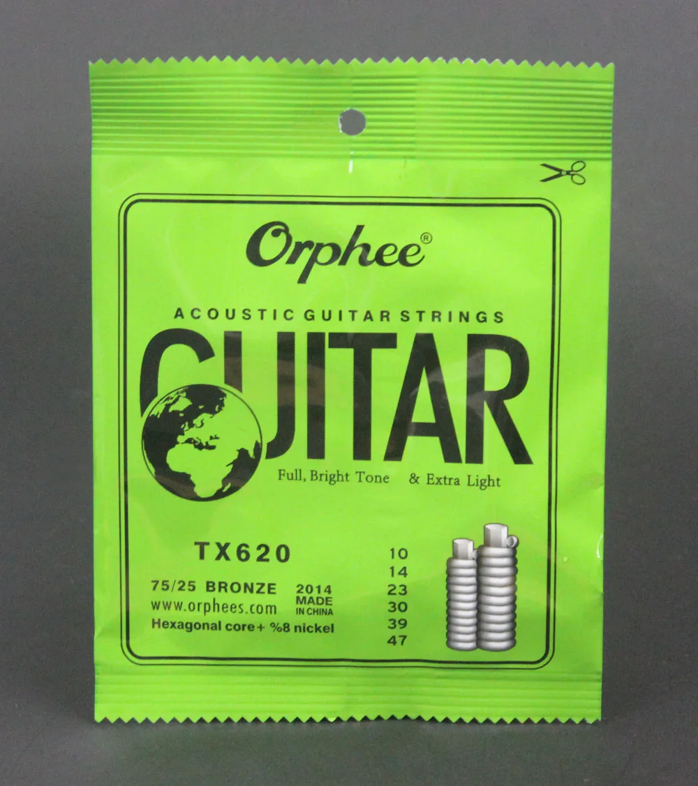 10 комплектов Orphee TX620 цветные ФОСФОРНЫЕ строки очень светильник кие Струны для