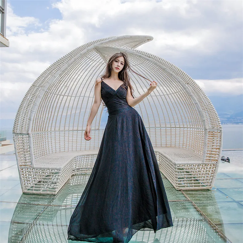 Высокое качество взрывы Досуг Соответствующие платья женщин 2 цвета Весна Лето