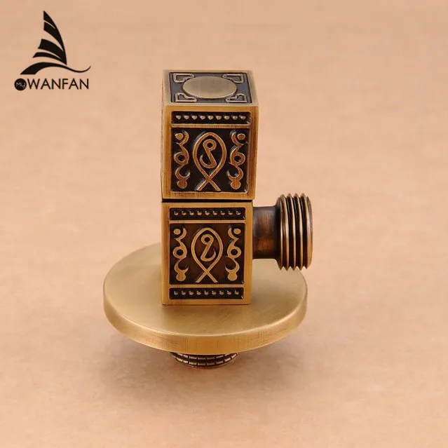 Кран запасные части 1/2 &quotx 1/2&quot античная латунь ванная комната угол стоп клапан